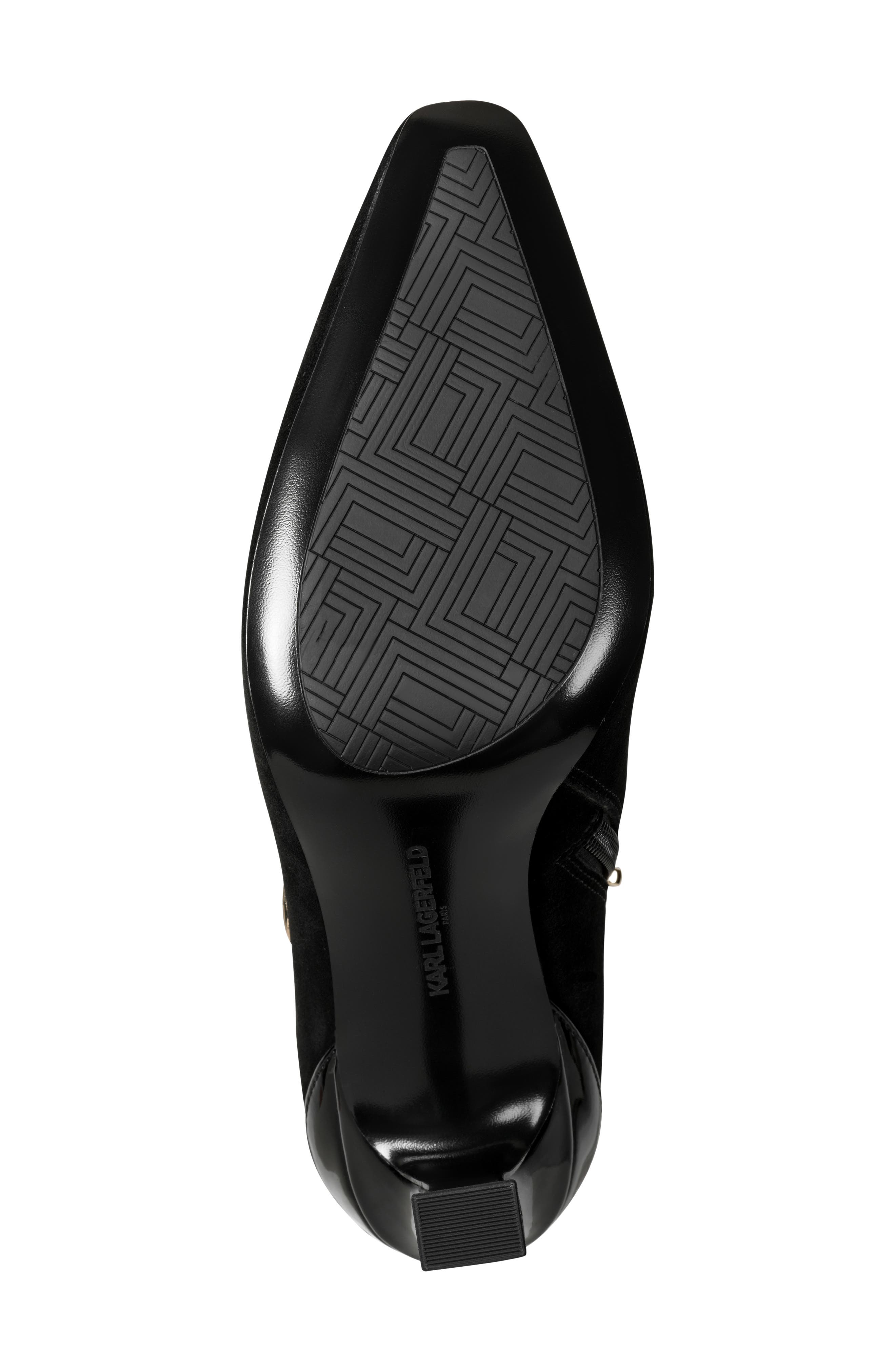 Shaina Pointed Toe Bootie, Alternate, color, BLACK