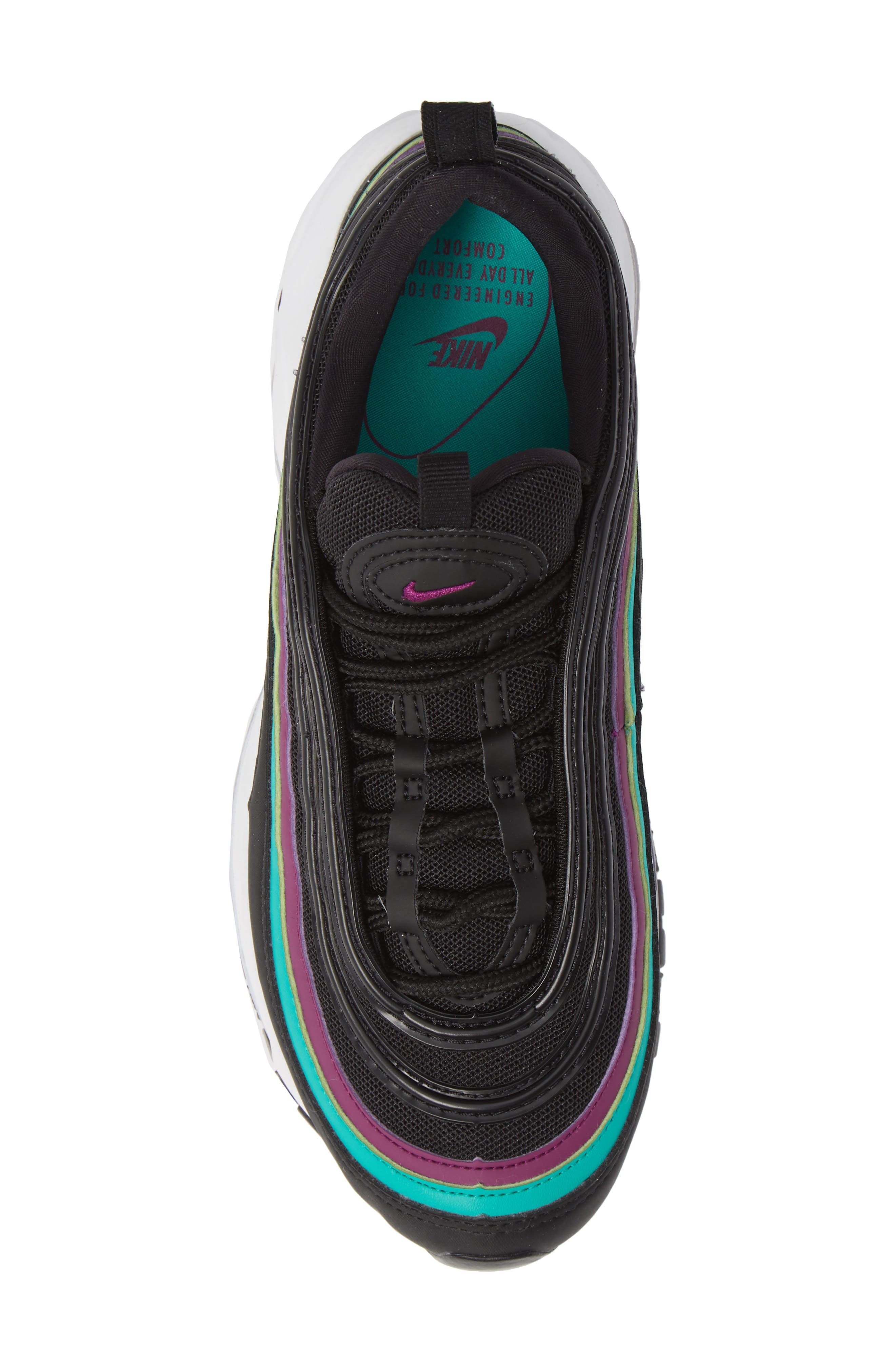 Air Max 97 Sneaker, Alternate, color, BLACK/ GRAPE/ EMERALD/ BLACK