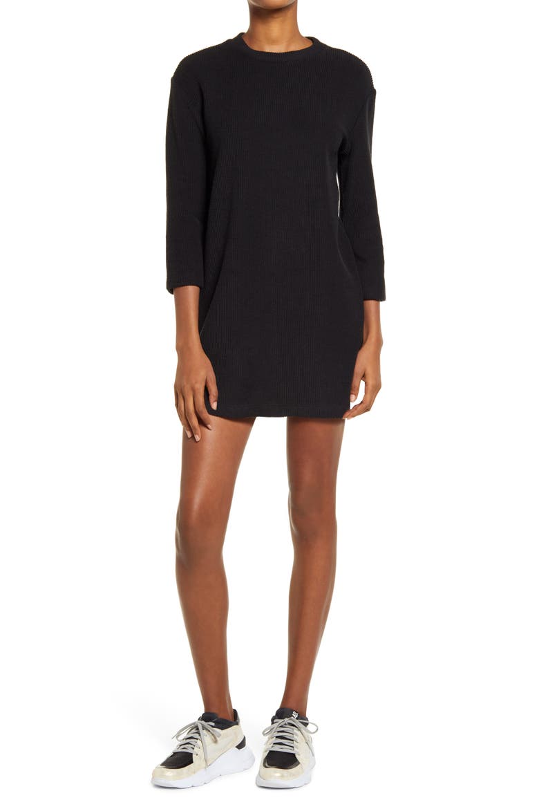 Channing Sweater Dress, Main, color, BLACK