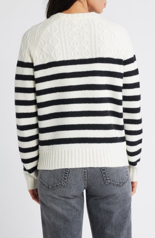CASLON CASLON® STRIPE CREWNECK SWEATER