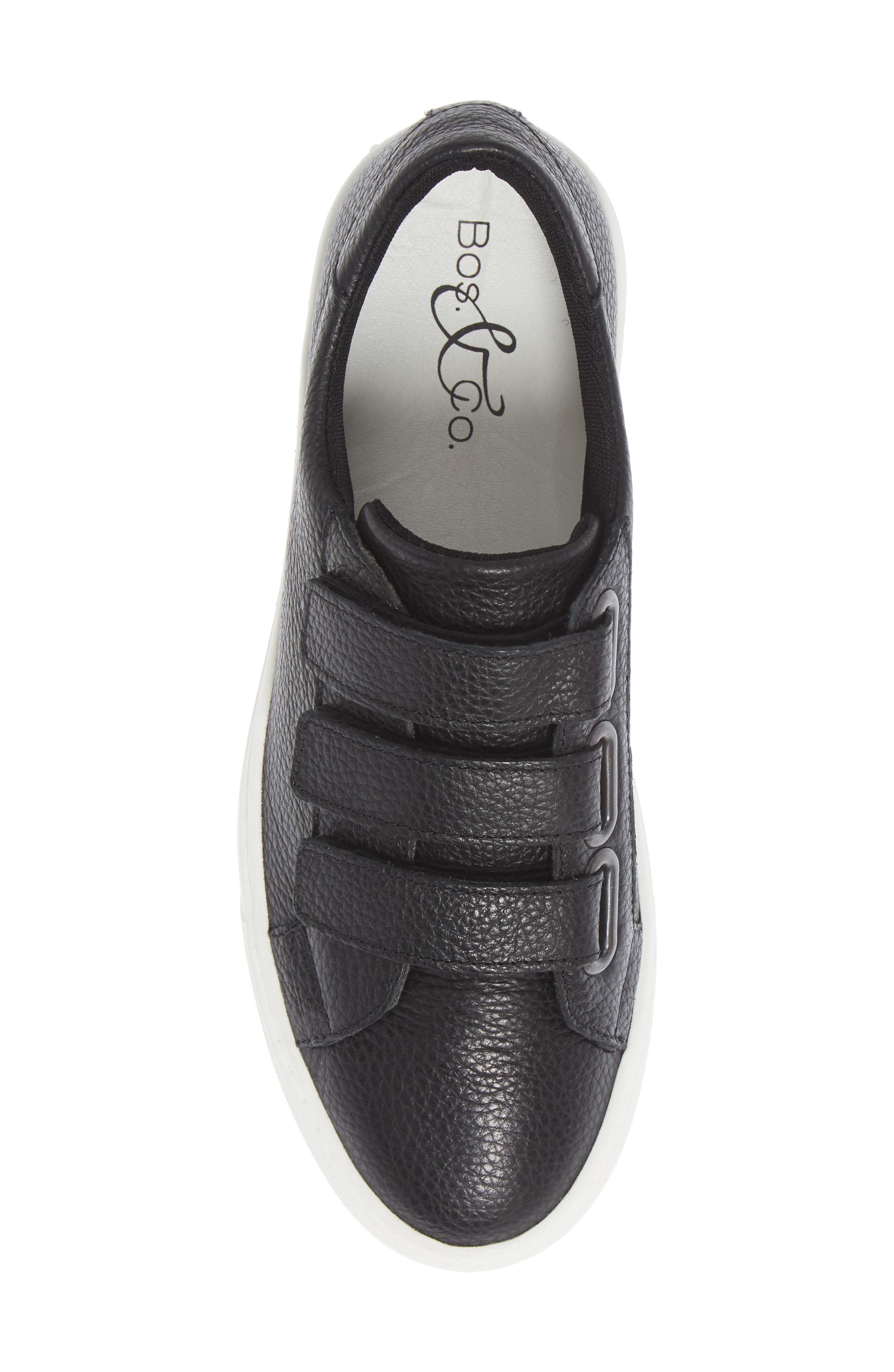 Magnus Platform Sneaker, Alternate, color, BLACK LEATHER