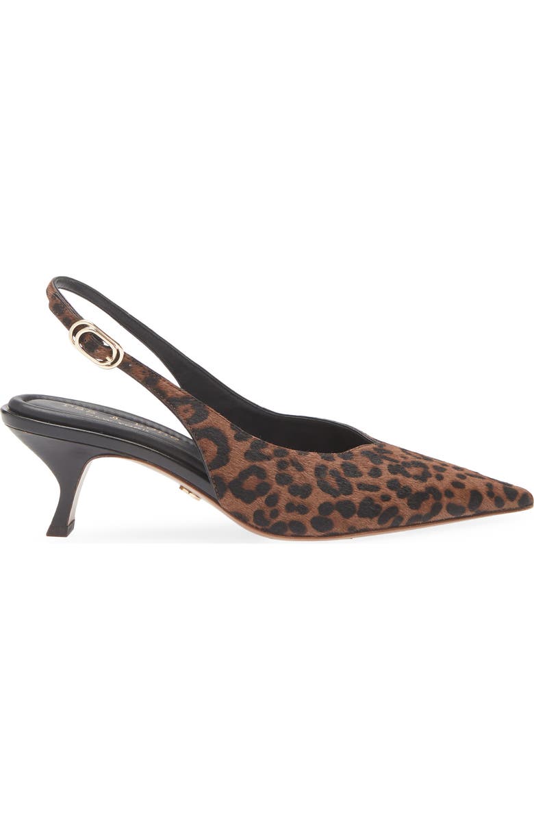 rag & bone Madison Slingback Pointed Toe Kitten Heel Pump, Alternate, color, Leopard