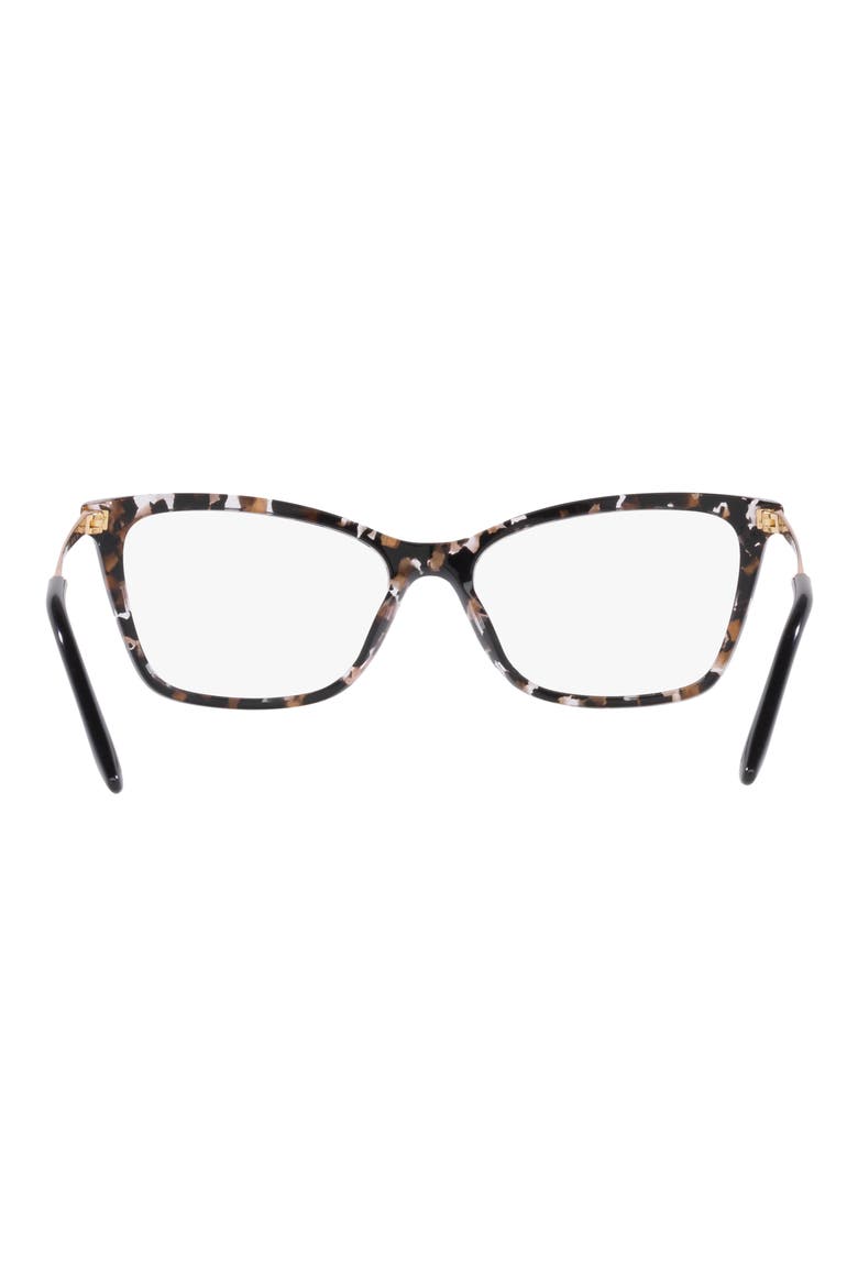 54mm Rectangular Optical Glasses, Alternate, color, BLACK GOLD