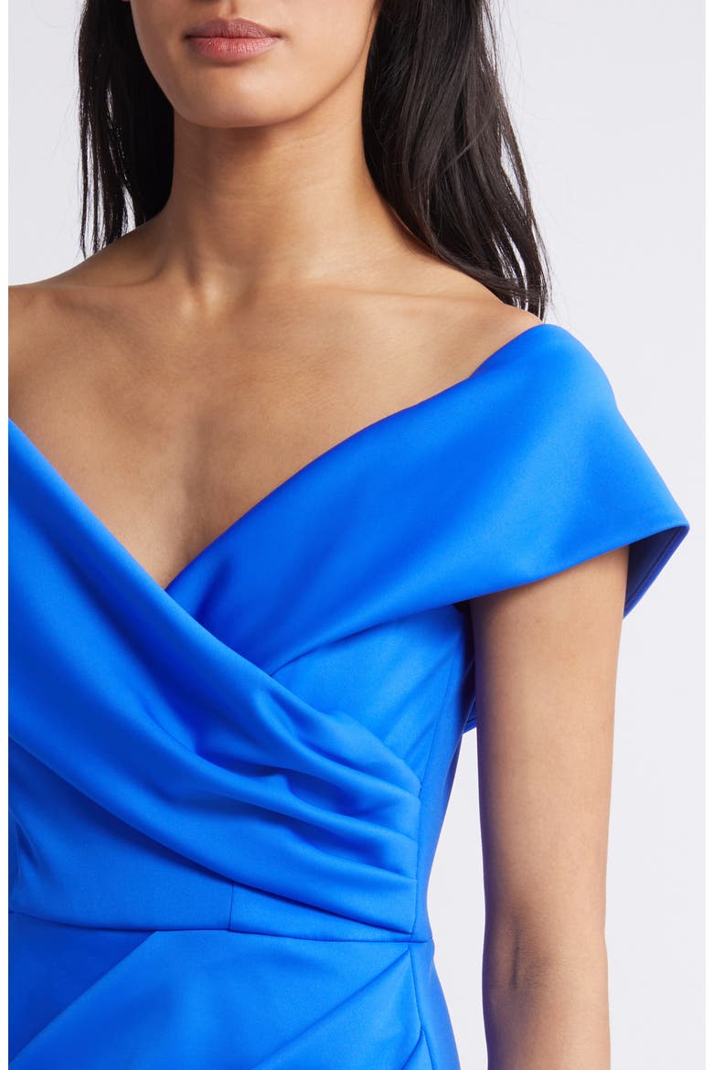 Prisma Off the Shoulder Gown, Alternate, color, VIBRANT BLUE
