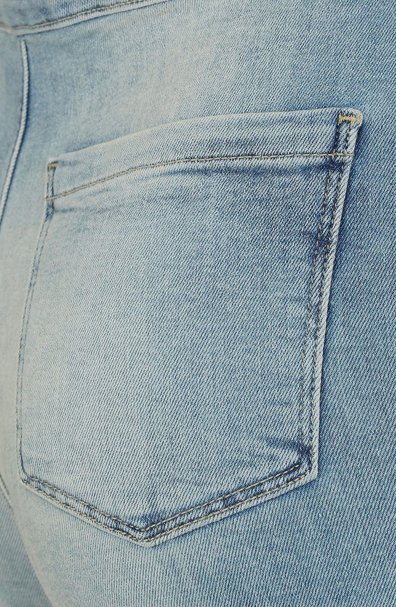 Topshop Moto 'Francis' Denim Hot Pants, Alternate, color, 