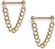 Poppy Finch Baby Dumbbell Chain Earrings