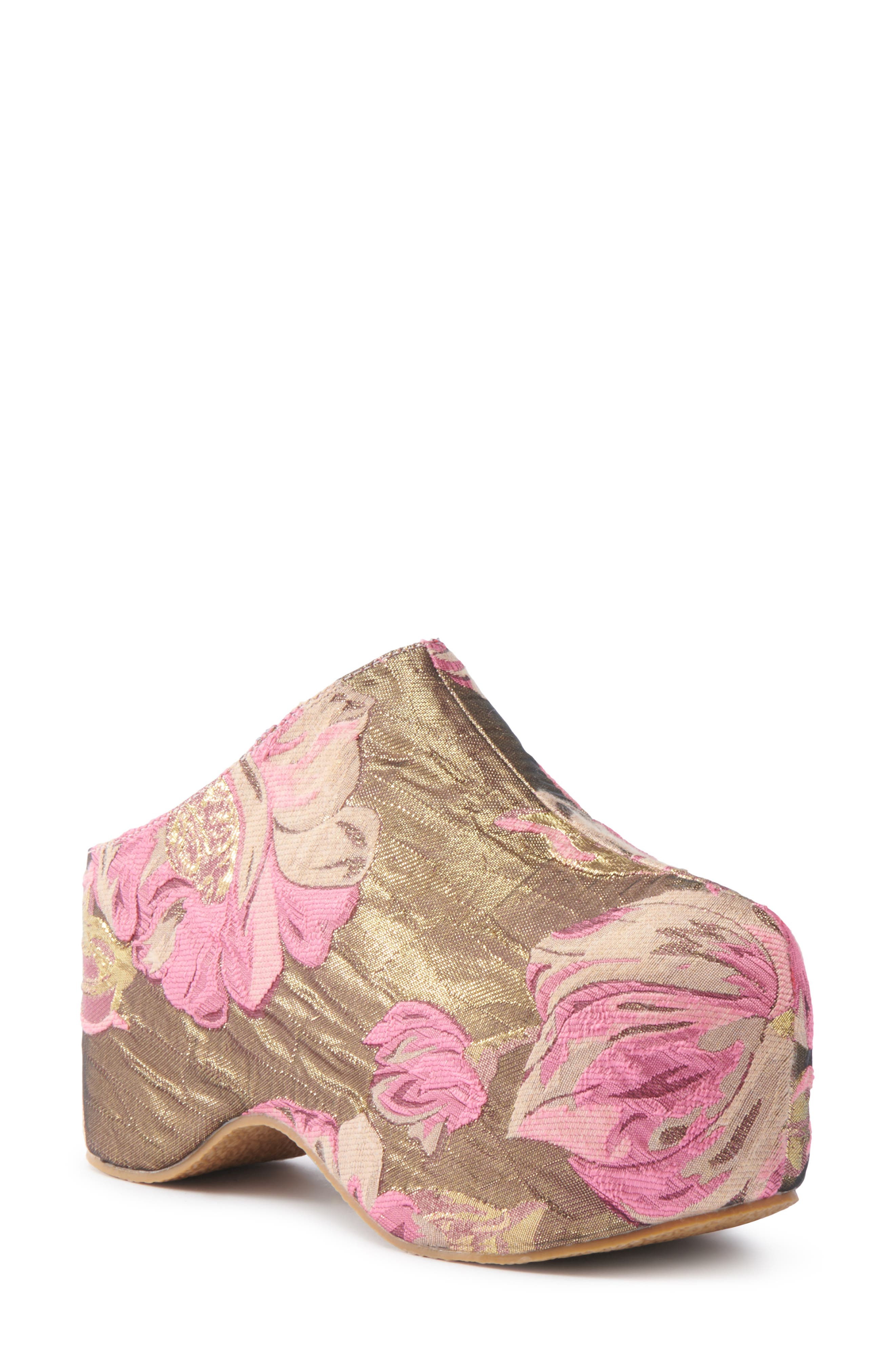 AZALEA WANG Naava Floral Jacquard Clog, Main, color, 