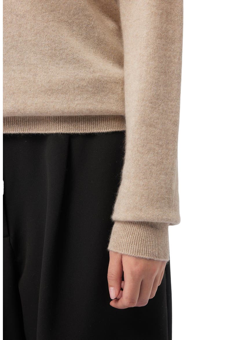 Essential Cashmere Turtleneck Sweater, Alternate, color, warm grey
