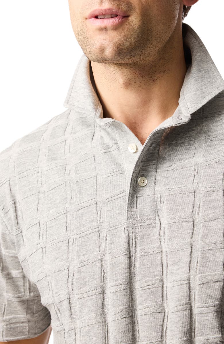 Rodd & Gunn Rosskeen Textured Cotton Polo, Alternate, color, Smoke