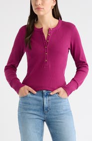 Caslon® Rib Henley