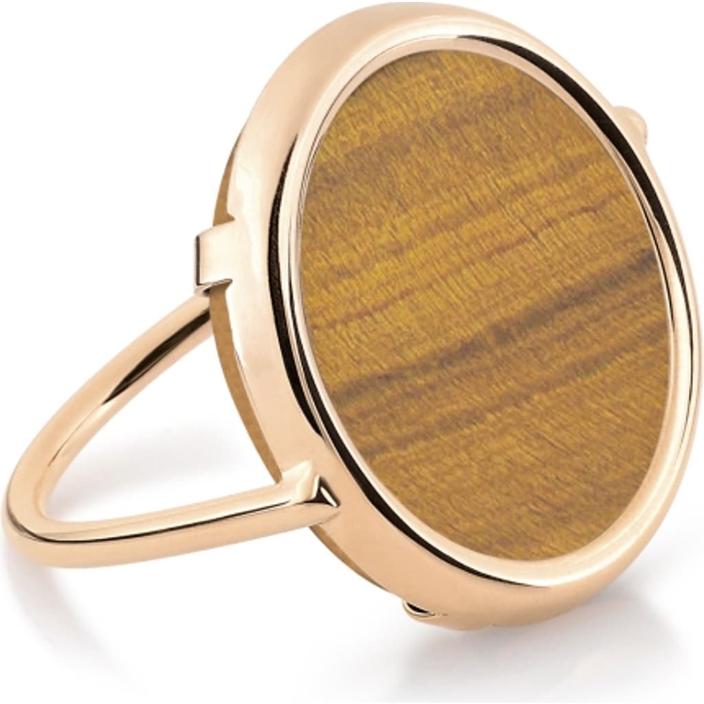 Ginette Ny Disc Ring In Brown