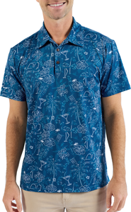 Kenny Flowers The 19th Hole - Navy Golf Shirt