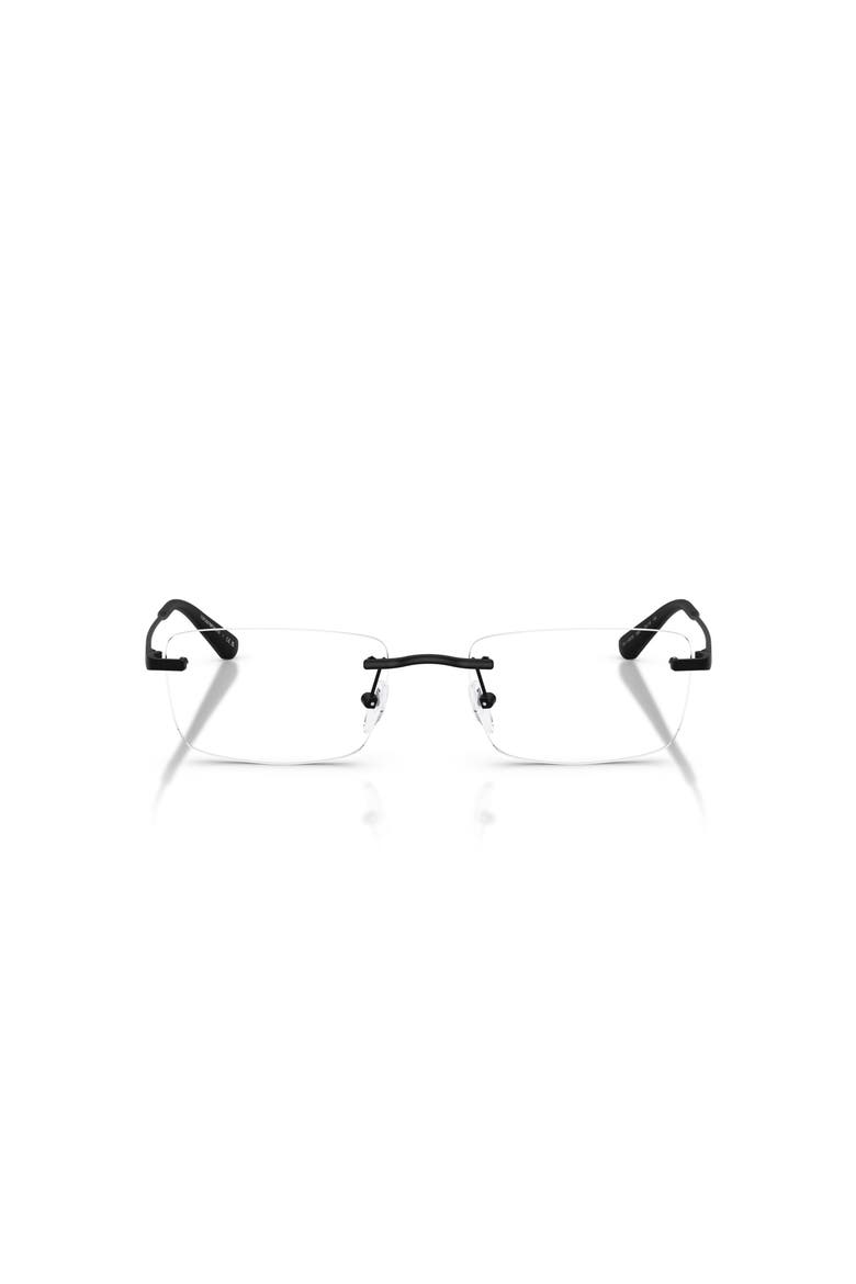 54mm Rectangle optical glasses, Alternate, color, Black
