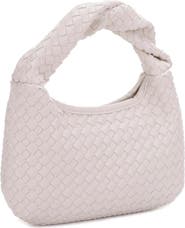 Mali + Lili Libby Diamond Weave Twist Handle Shoulder Bag
