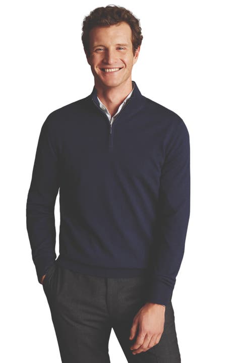 Pure Merino Zip Neck Sweater