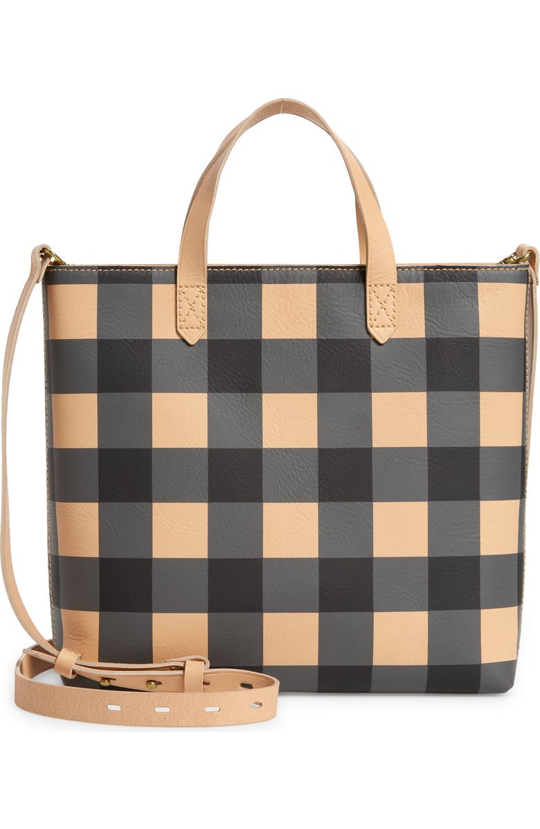 Madewell Small Transport Leather Crossbody Tote, Main, color,