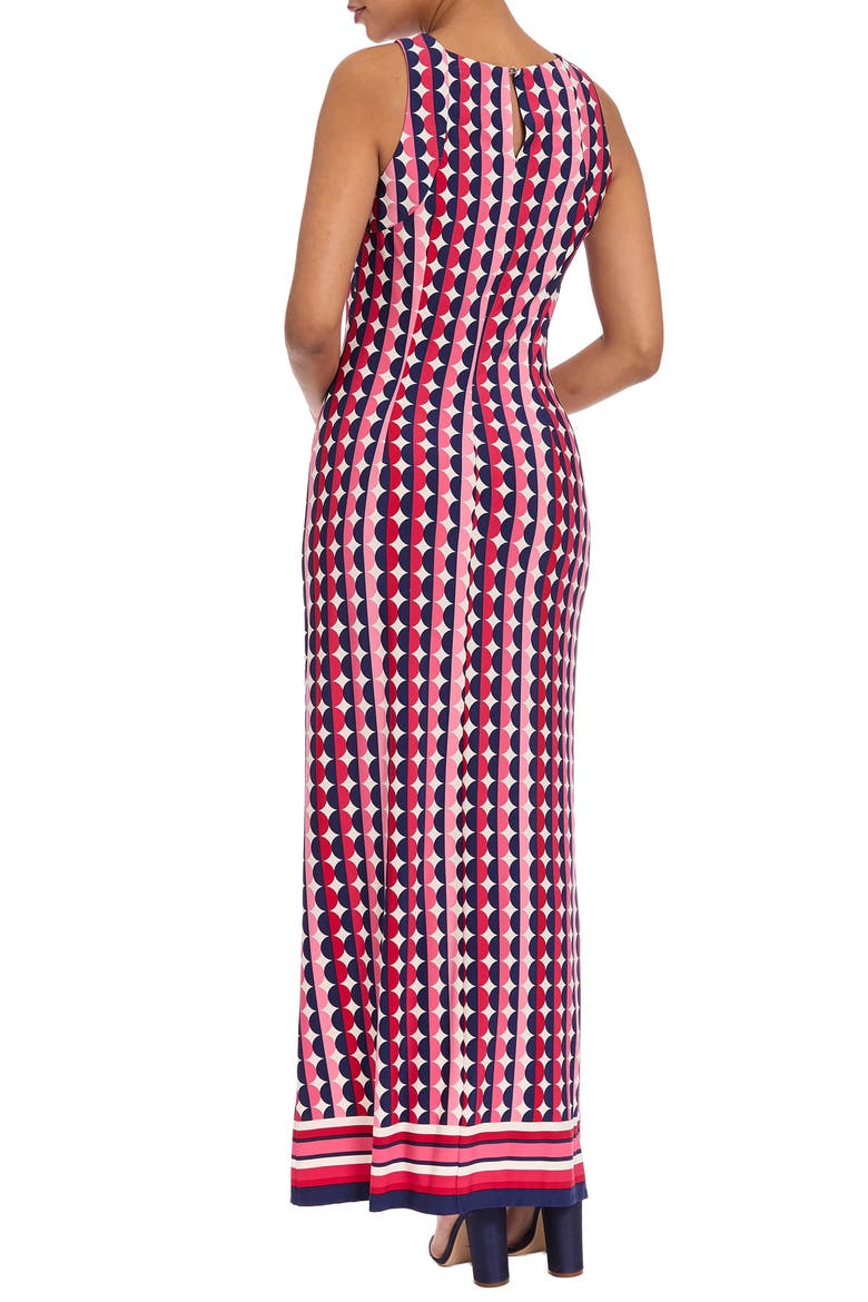 Carwash Sleeveless Maxi Dress, Alternate, color, IVORY/ PINK
