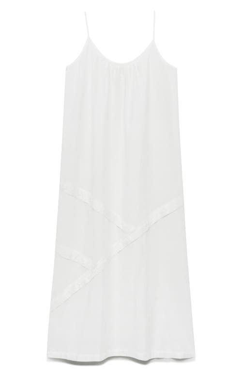 Shop Mango Cotton Nightgown In White