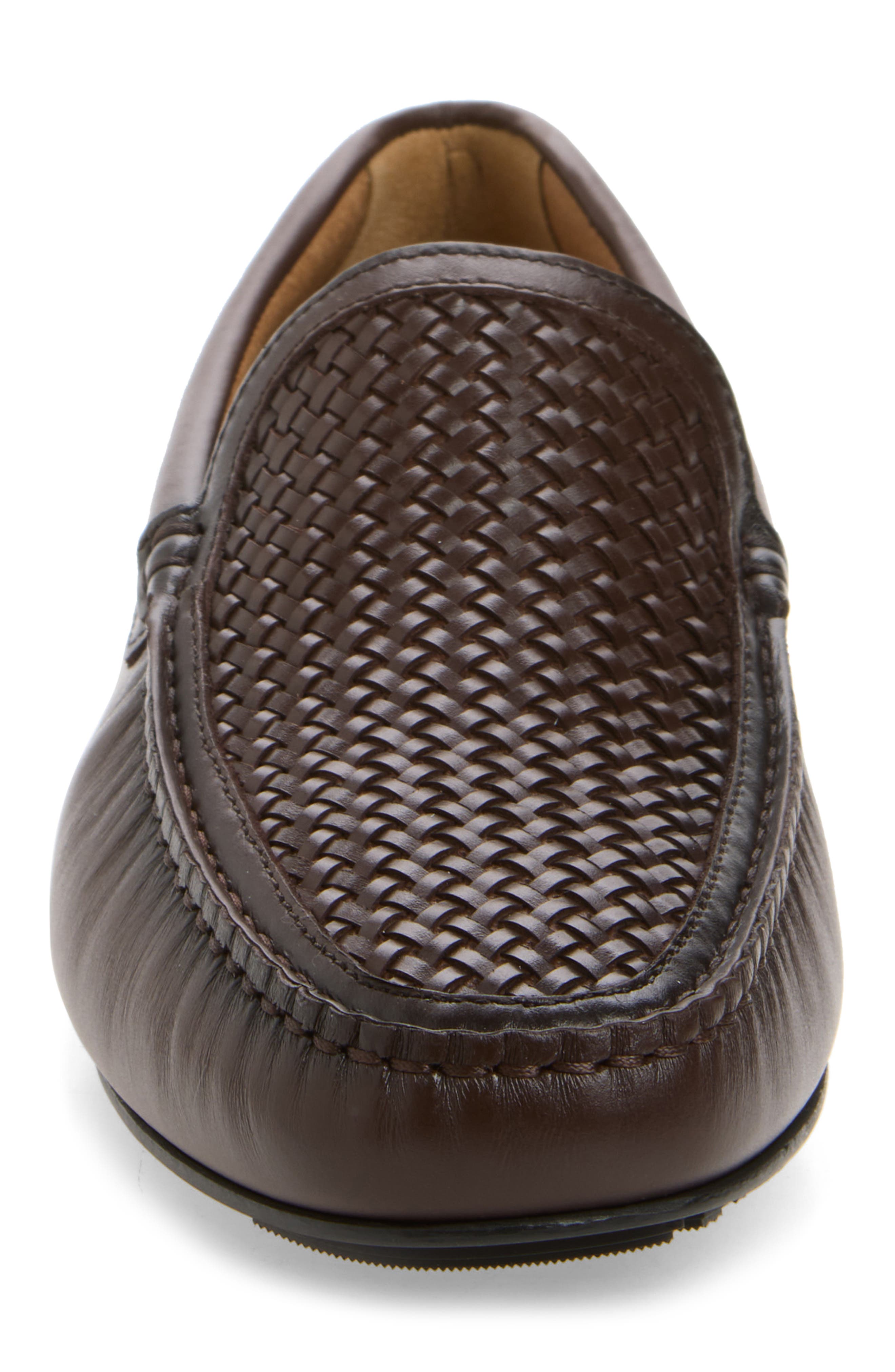 Noel Moc Toe Loafer, Alternate, color, DARK BRN