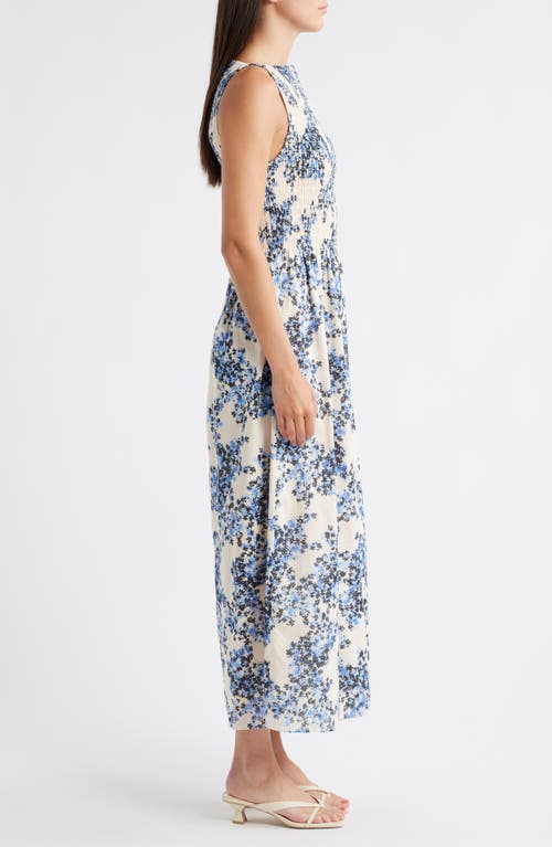 & Other Stories Floral Smocked Cotton Maxi Sundress