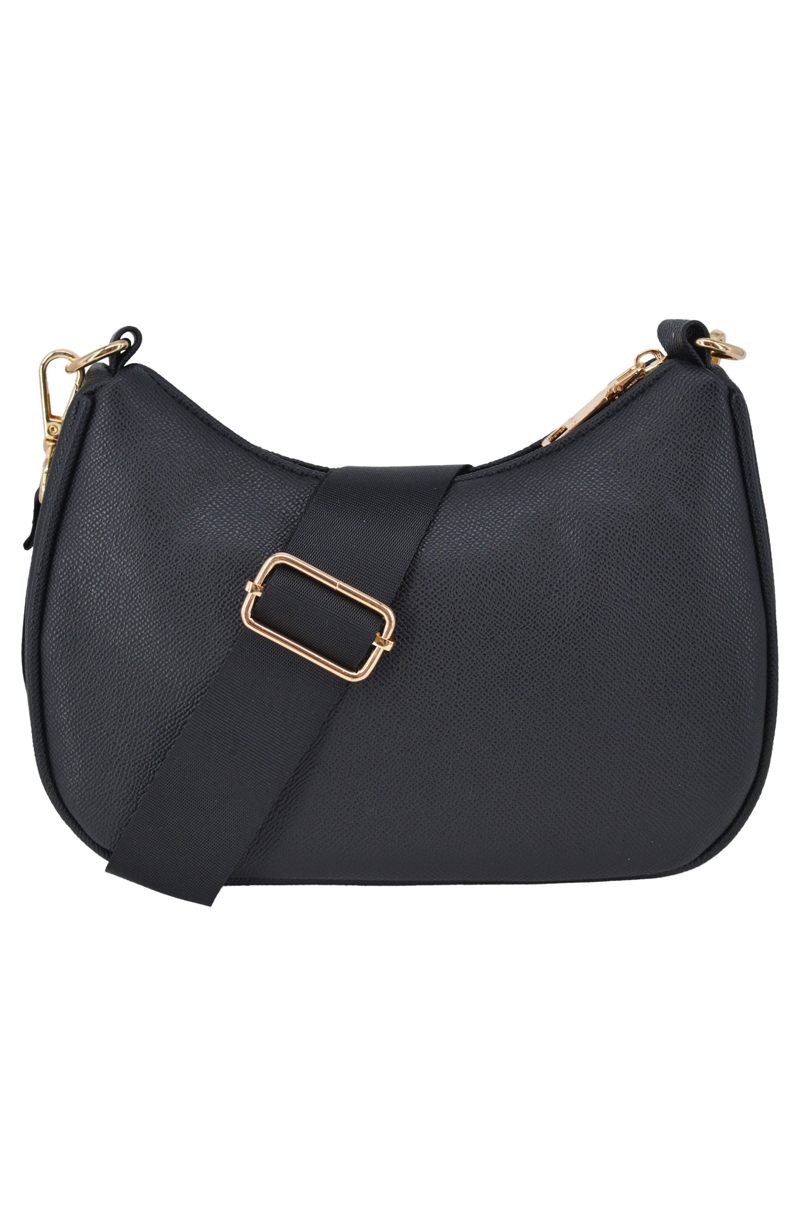 bebe Thea Crossbody Bag with Pouch, Alternate, color, Black