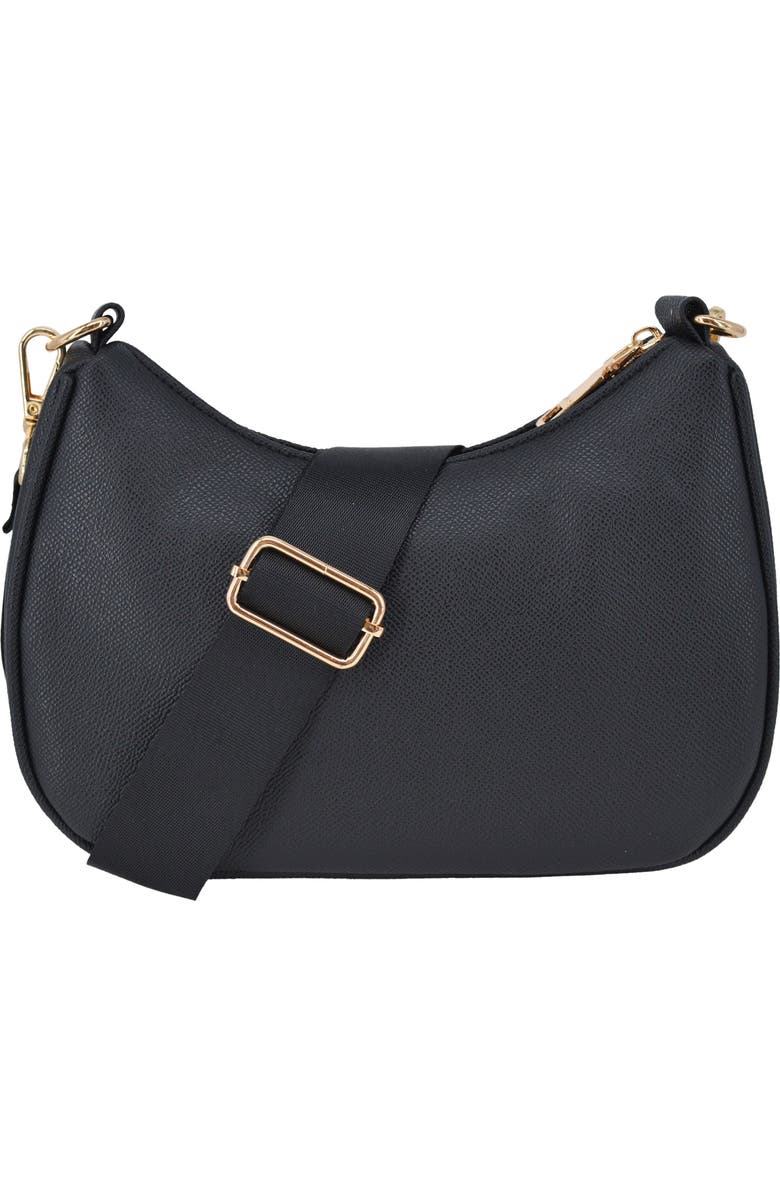 bebe Thea Crossbody Bag with Pouch, Alternate, color, Black