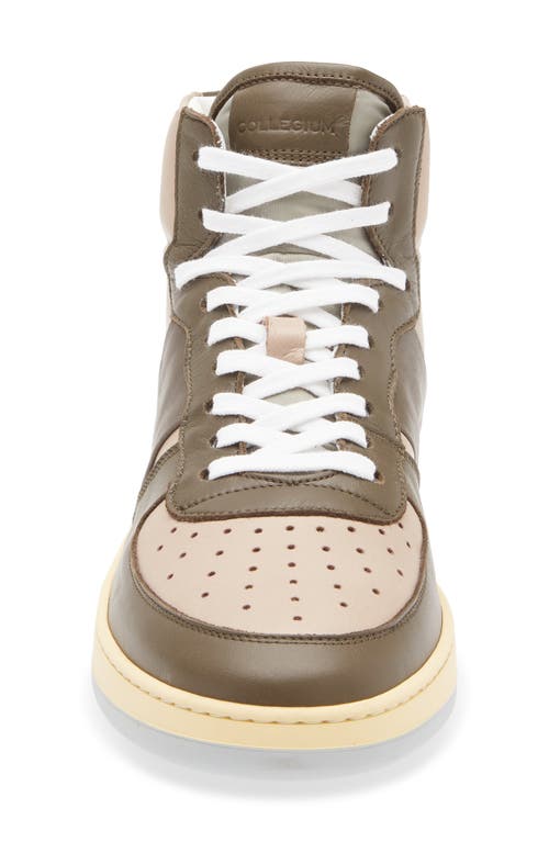 Collegium Pillar Destroyer High Top Sneaker In Green