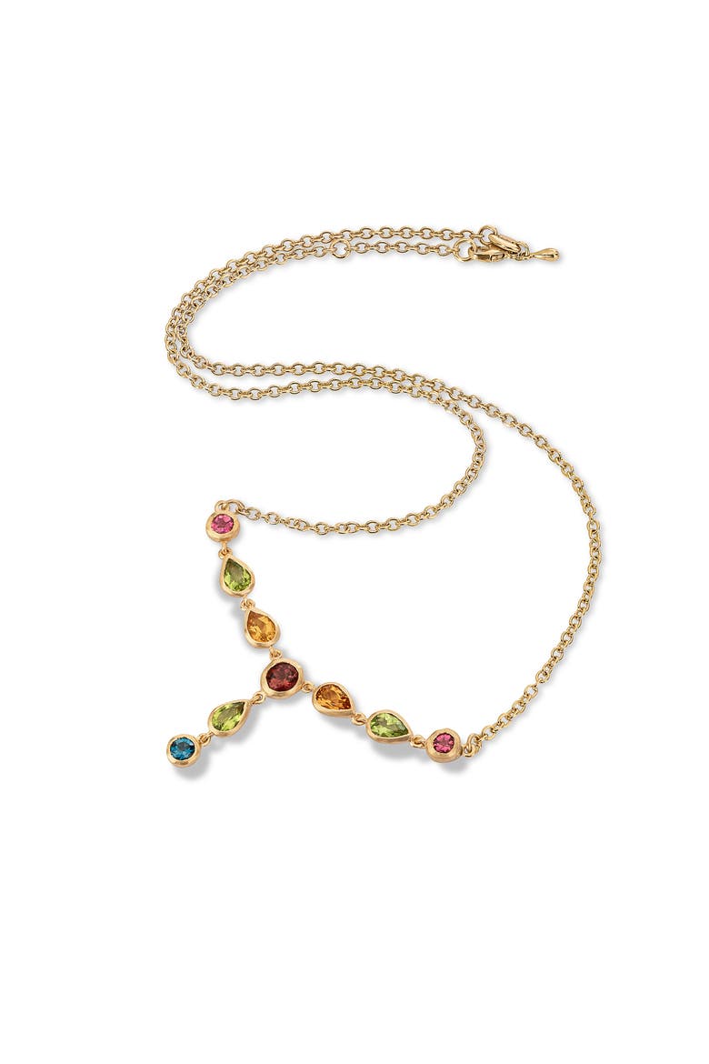 Drop Necklace Multicolor Natural, Main, color, Multicolor