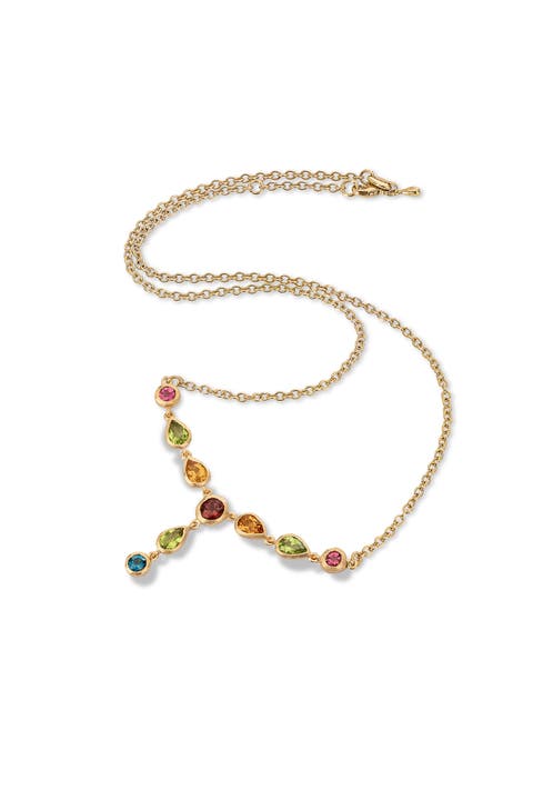 Drop Necklace Multicolor Natural