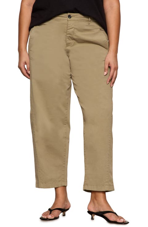 Cruiser Stretch Cotton Crop Pants (Plus)