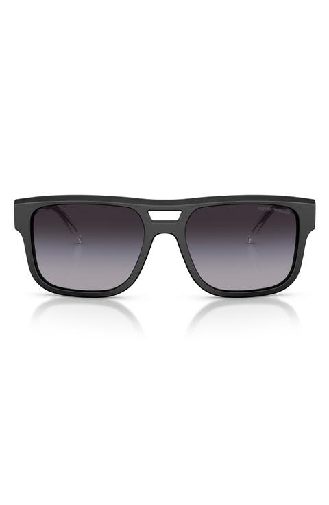 57mm Gradient Pillow Sunglasses
