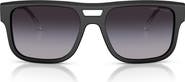 Emporio Armani 57mm Gradient Pillow Sunglasses
