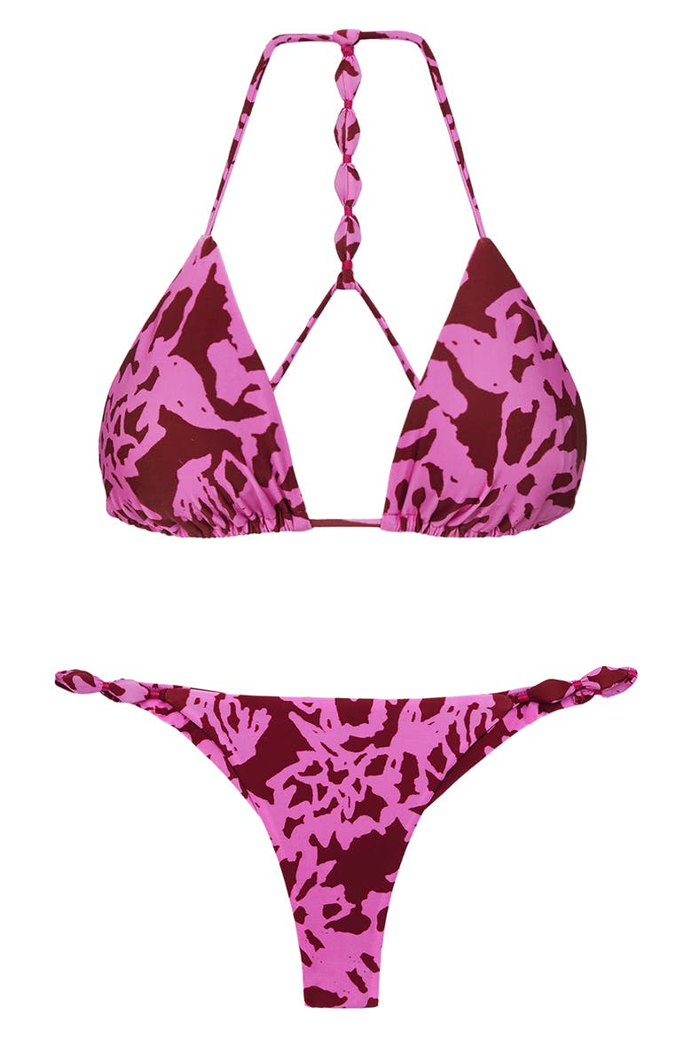OC Ponche Alexa Knotted Bikini Bottoms, Alternate, color, PINK