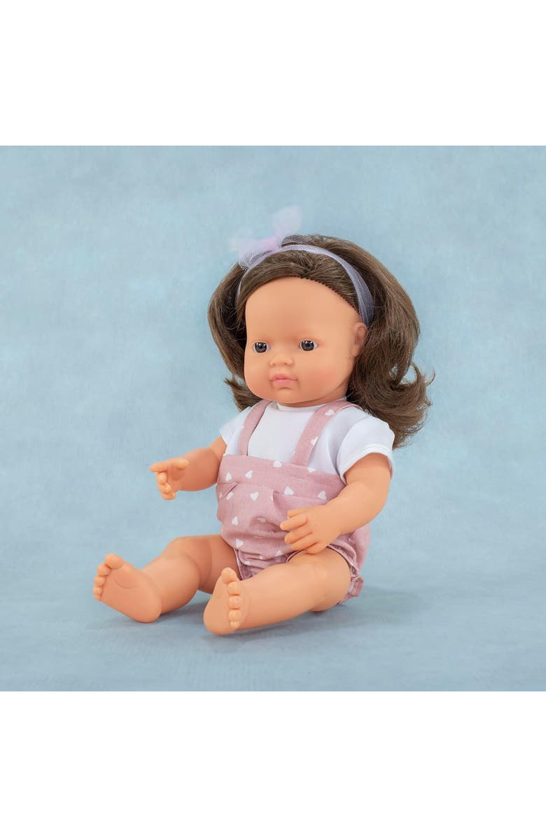 Miniland My Friends and Me Collection Baby Girl Doll with Brown Hair - 15", Alternate, color, Beige