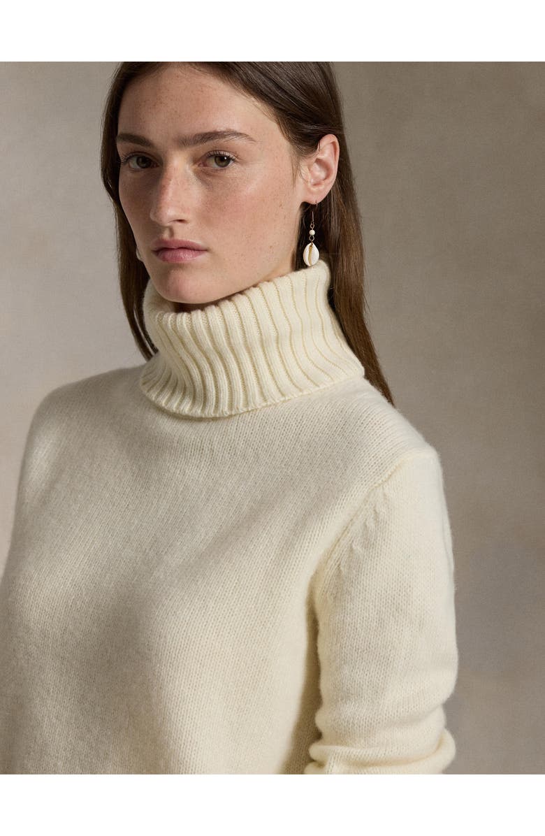 Polo Ralph Lauren Wool Turtleneck Sweater, Alternate, color, Authentic Cream