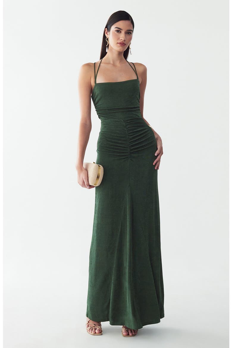 Sofia Maxi Dress, Alternate, color, Dark Olive