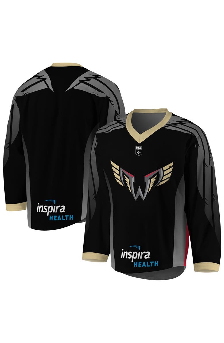ADPRO Sports Men's Black/Gray Philadelphia Wings Replica Jersey, Main, color, 