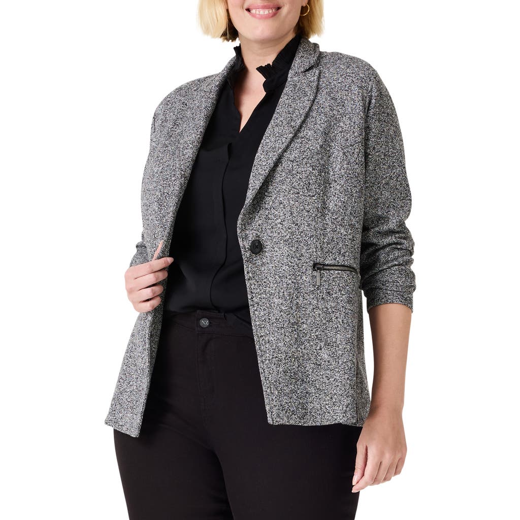 Nic + Zoe Nic+zoe Zipped Up Marled Knit Blazer