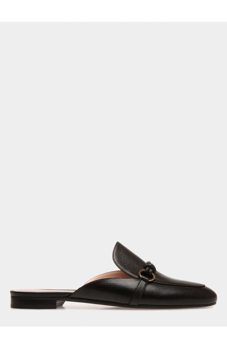 Bally Slipper in Grained Leather, Main, color, Black