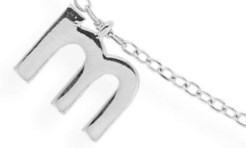 The Sis Kiss Lowercase Mama Necklace In Silver