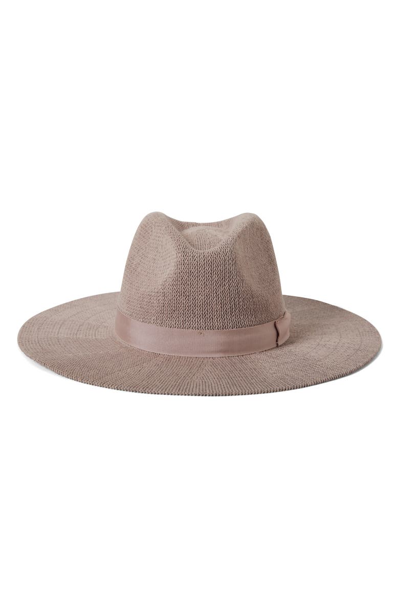 Brixton Lyons Packable Fedora, Main, color, Chalk Pink