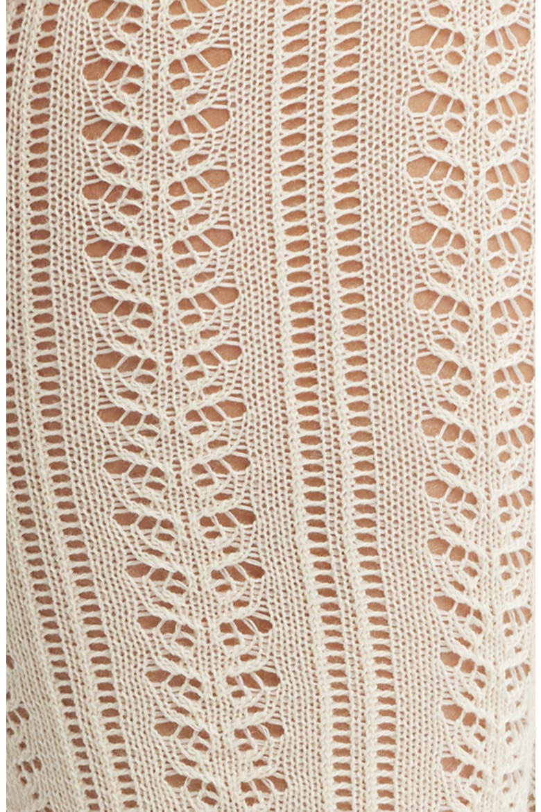 Misty Pointelle Tall Socks, Alternate, color, CREAM