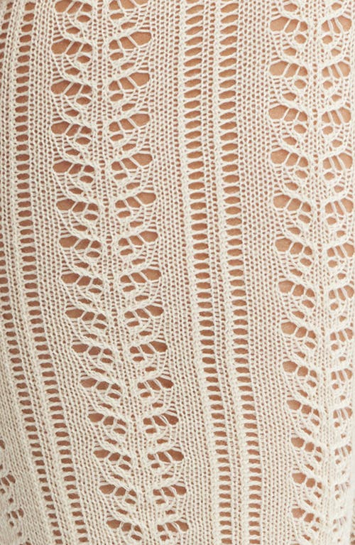 Free People Misty Pointelle Tall Socks In White