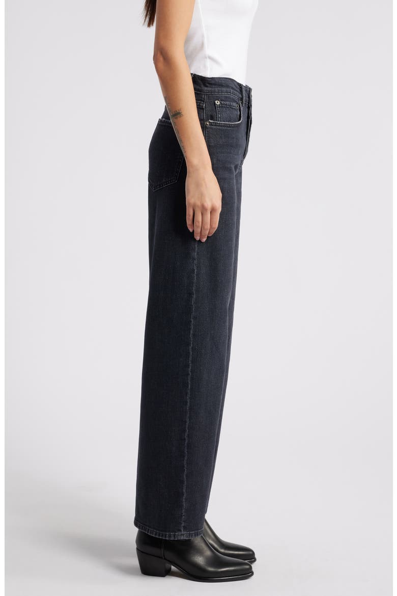 Getty High Waist Wide Leg Jeans, Alternate, color, BLACK PEARL