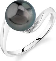 The Pearl Source 14K Gold Tahitian South Sea Pearl Felice Ring
