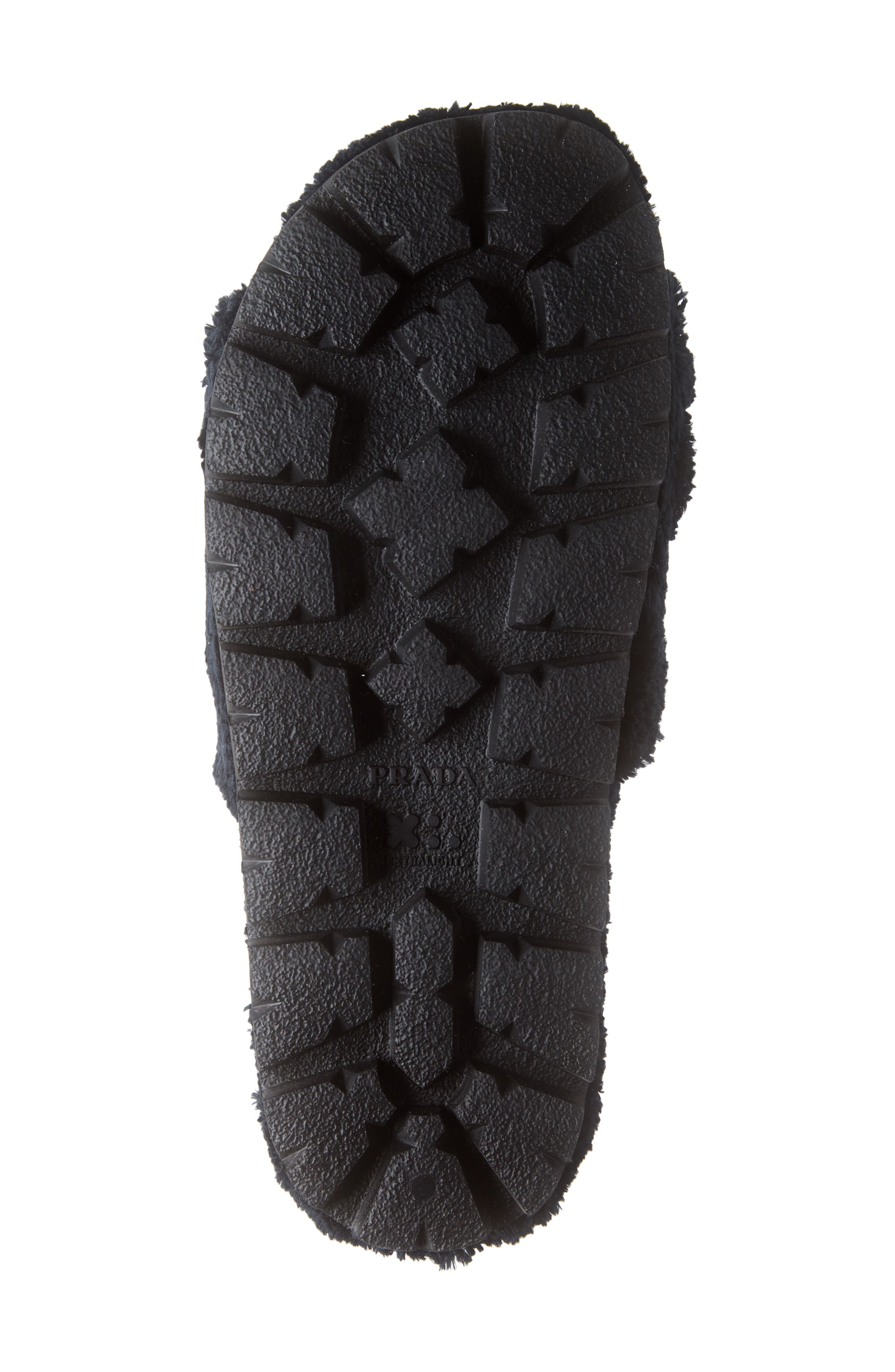 Prada Logo Slide Sandal, Alternate, color, 