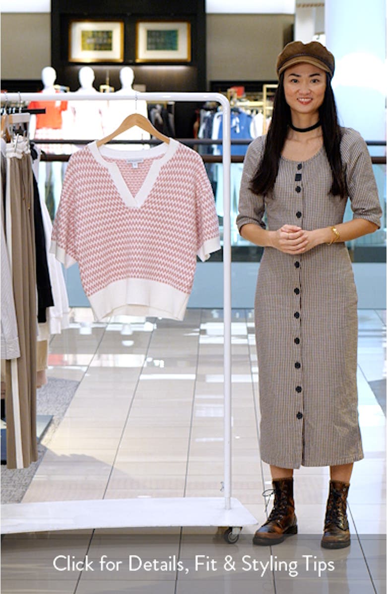 Jacquard Popover Sweater, sales video thumbnail