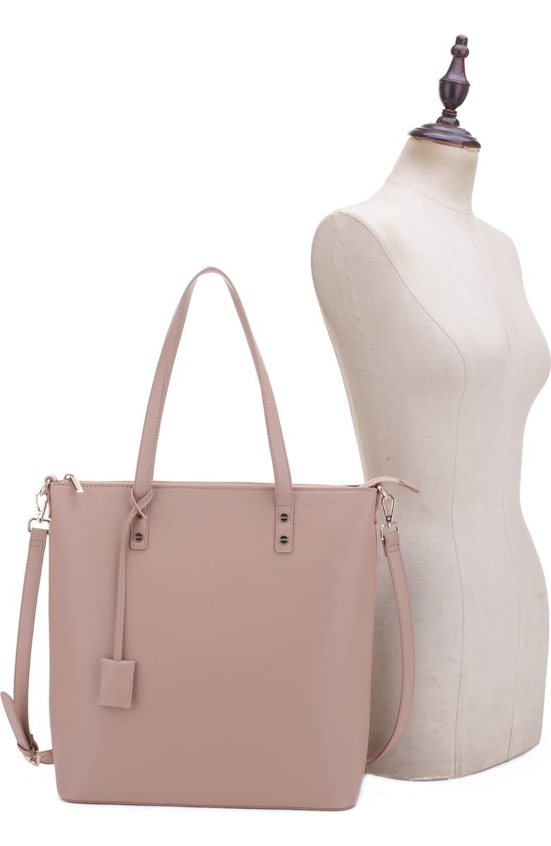 Mali + Lili Ashley Recycled Vegan Leather Everyday Tote, Alternate, color,