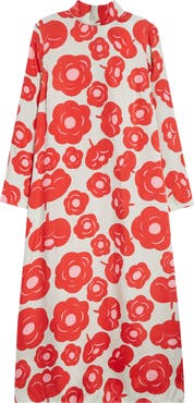 Marimekko Aikakausi Long Sleeve Midi Shift Dress