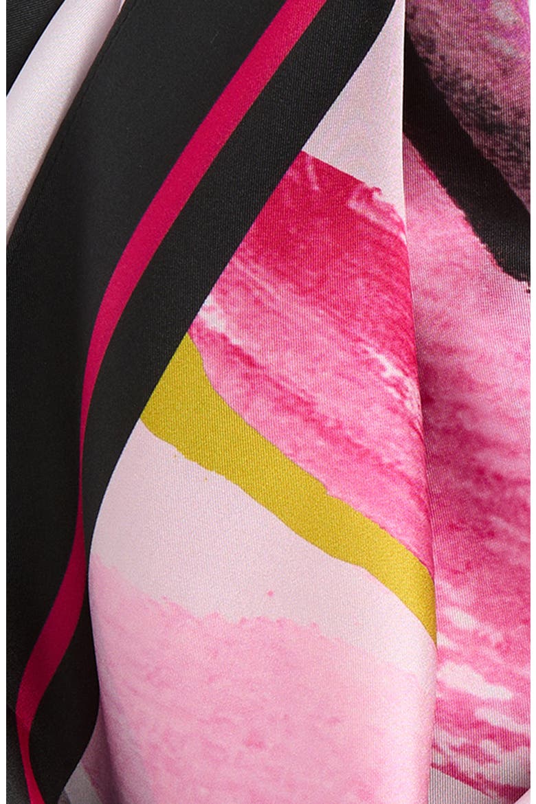 Printed Square Silk Scarf, Alternate, color, MUSTARD WATERCOLOR